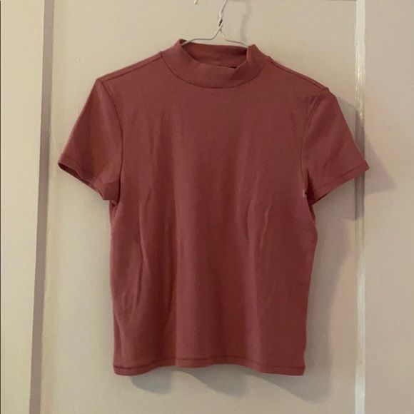 American Eagle Outfitters Tops - American Eagle Pink Cropped tight T-shirt